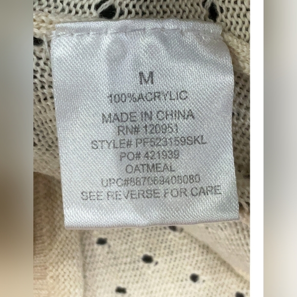 Pink Republic Cream Open-Front Cardigan- Size Medium- NWOT!! - Picture 7 of 8